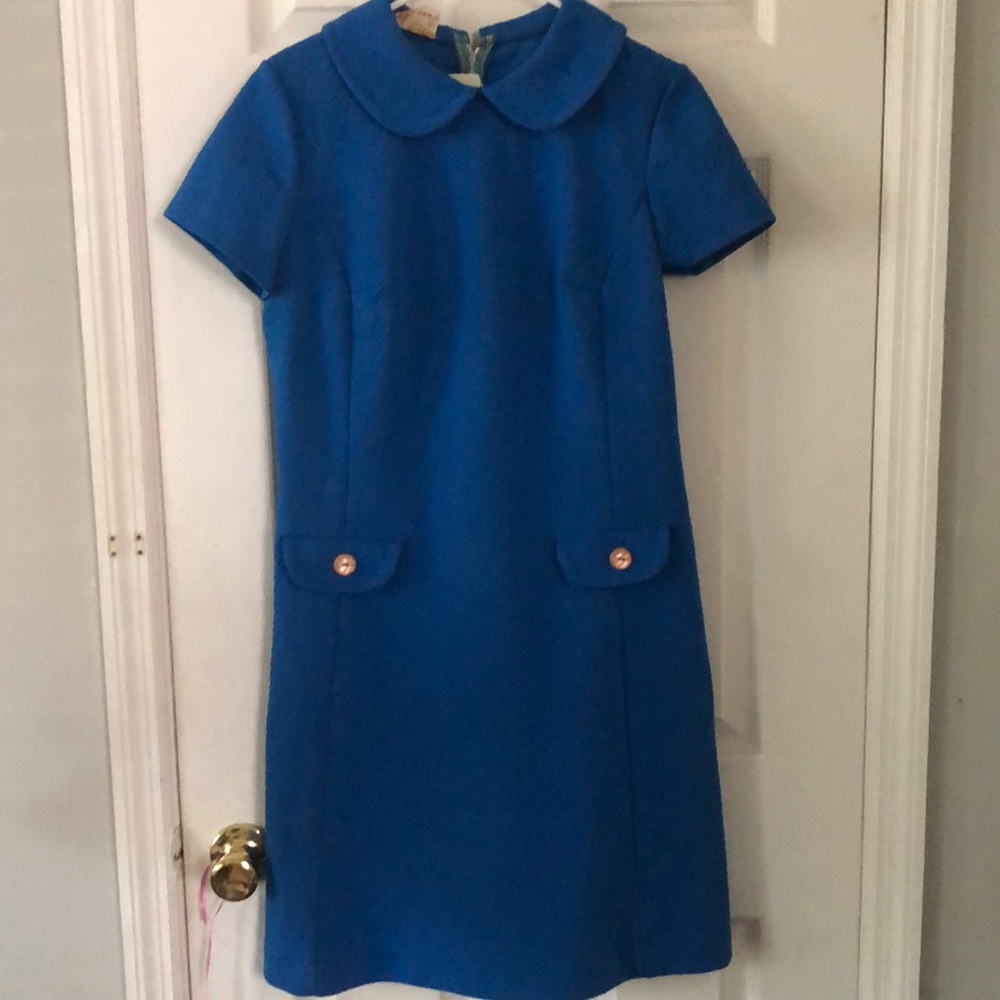 Vintage blue shift dress